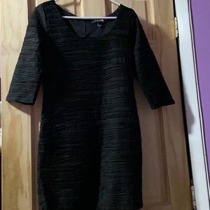Formal black mini dress